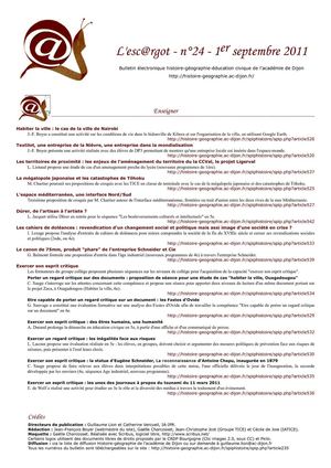 Esc@rgot n°24 - 1er septembre 2011