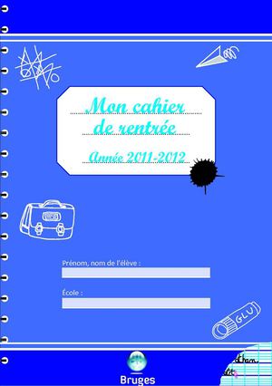 Cahier de la rentrée