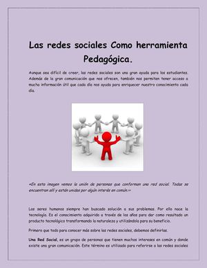 Las Redes Sociales Como Herramienta Pedagógica