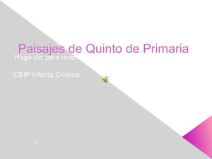 Paisajes de Quinto de Primaria