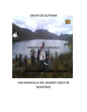 PARAMO DEL CONSUELO UNA MARAVILLA POR CONOCER