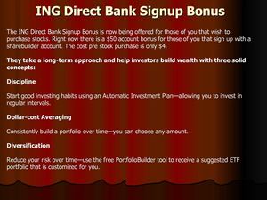 ING Direct Bank Signup Bonus