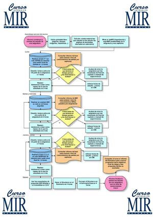 Algoritmo de aprendizaje semanal alumnos MIR Asturias