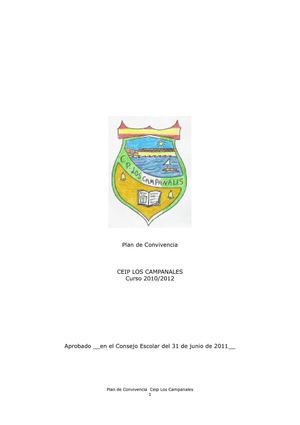 Ceip Los Campanales - Plan de Convivencia
