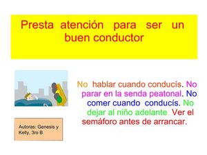 Folletos sobre Educación Vial