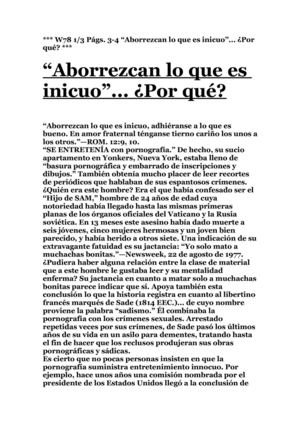 ABORRESCAN LO QUE ES INICUO..¿POR QUE?