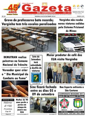 Jornal Gazeta de varginha 03 A 09/09/2011