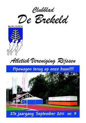 Clubblad AV RIjssen september 2011