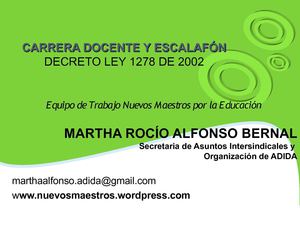 CARRERA DOCENTE
