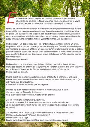 De briques de terre et d'eau, textes écrits par Bertrand Foly à Beugin (62)