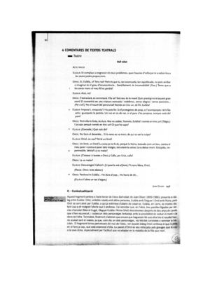Comentari d'un text teatral