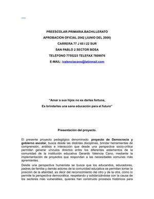 proyecto gobierno esxolar gvc