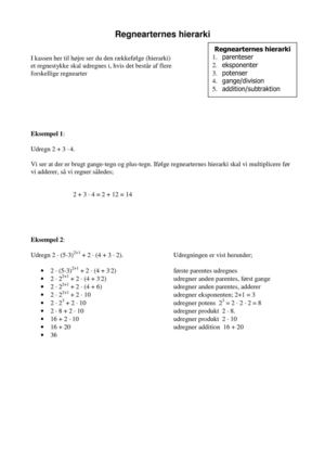 Regnearternes hierarki