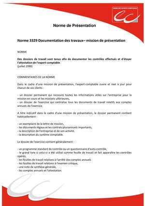 NS - Mission de presentation