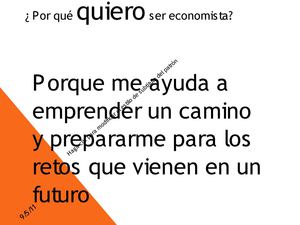 ¿Porque quiero ser economista?