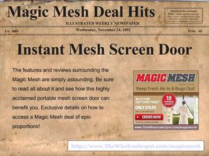 Buy Magic Mesh For an Instant Screened Solution for Any Doorway