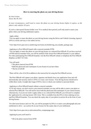 How to renewing the photo on your driving licence