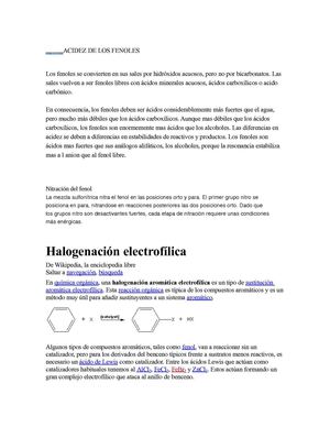ACIDEZ DE LOS FENOLES