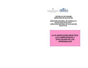 Planificacion por Competencia