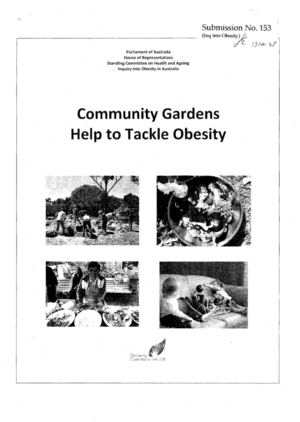 Community Gardens Help to Tackle Obesity