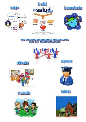 necesidades basicas de la poblacion 