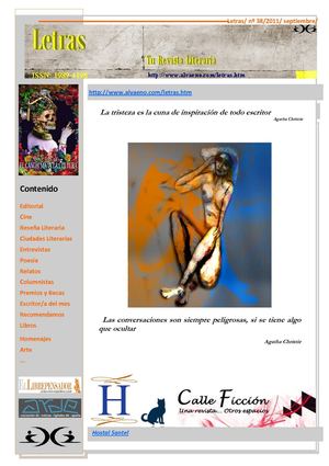 Letras, Tu Revista Literaria nº 38, septiembre 2011 