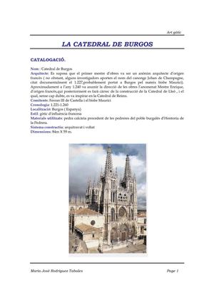 LA CATEDRAL DE BURGOS