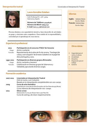 Curriculum Vitae Laura González