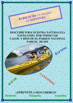 Folleto turistico rafting-canyonig-kayak