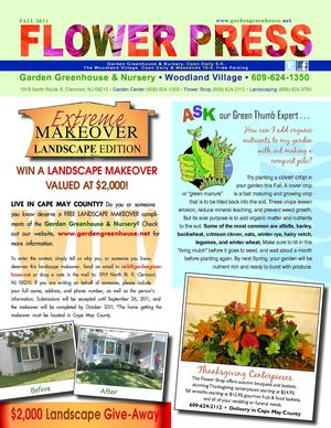 Fall 2011 Garden Greenhouse Newsletter
