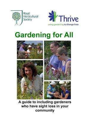 A guide to including gardeners who have sight loss in your community