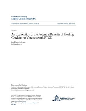 An Exploration of the Potential Benefits of Healing Gardens on Veterans with PTSD - Maunal