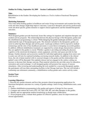 Rehabilitation in the Garden: Developing the Garden as a Tool to Achieve Functional Therapeutic Outcomes