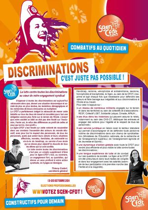 Discriminations, c'est juste pas possible!