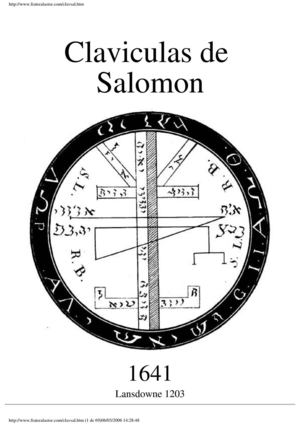 Las Clavículas de Salomon