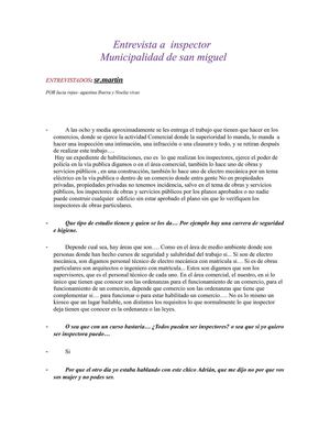 traduccion de la entrevista al inspector.
