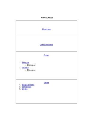 CIRCULARES SEGÚN NORMA ICONTEC 