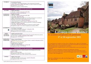 Journées européennes du patrimoine 2011