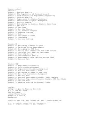 IQTI Offers Business Analysis Course in Bangalore