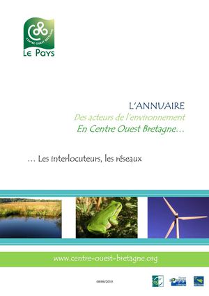 Annuaire des acteurs de l'environnement du Centre Ouest Bretagne