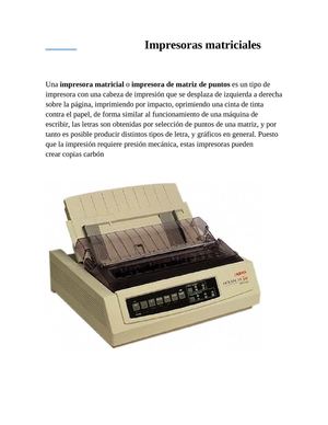 Impresoras