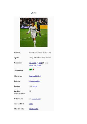 lo mejor de brazil kaka