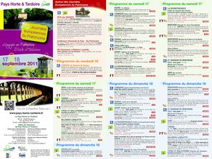 Journées européennes du patrimoine en Horte et Tardoire (Charente)