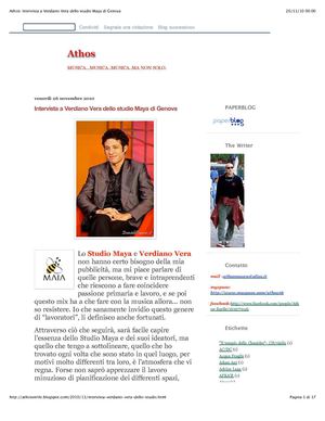 Athos | Intervista a Verdiano Vera dello Studio Maia