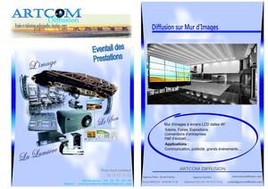 Plaquette de présentation ArtCom Diffusion