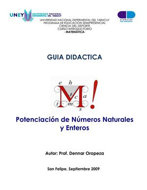 guia didactica de la potenciacion de z