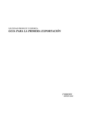 Guia para la primera Exportacion 