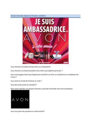 AVON Recrutement
