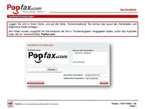 Popfax Deckblat
