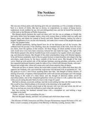 Maupassant's The Necklace Full-Text